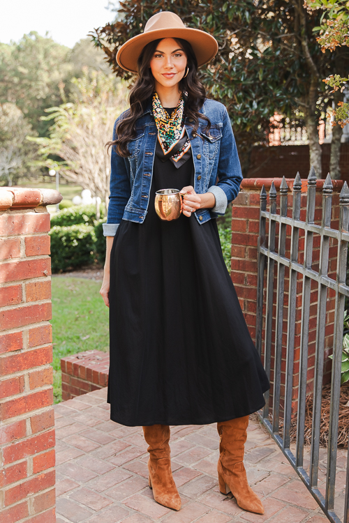 Short Sleeve Gabi Maxi, Black