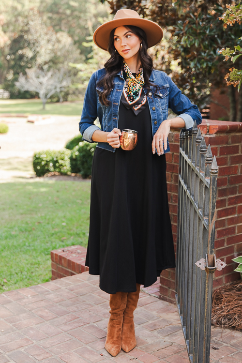 Short Sleeve Gabi Maxi, Black