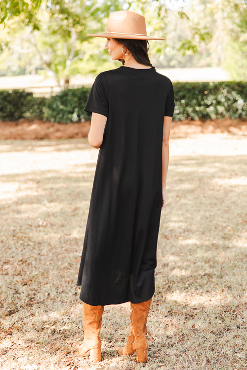 Short Sleeve Gabi Maxi, Black