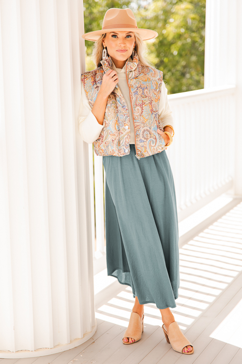 Short Sleeve Gabi Maxi, Green