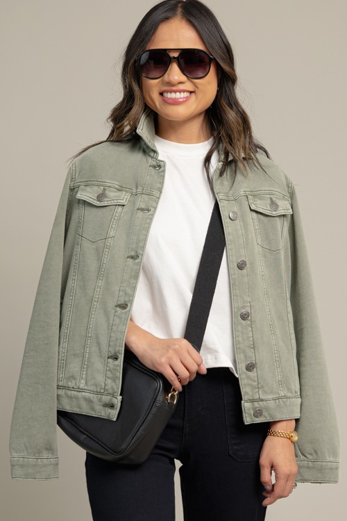 Soft Stretch Denim Jacket, Olive - 1013-27.jpg