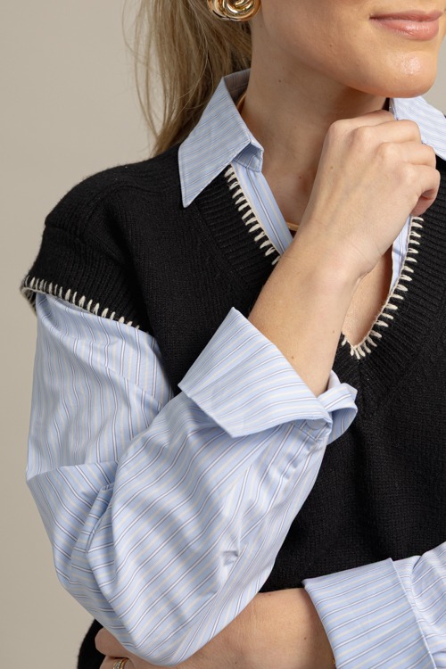 Layered Sweater Vest Top, Black - 1013-2h.jpg