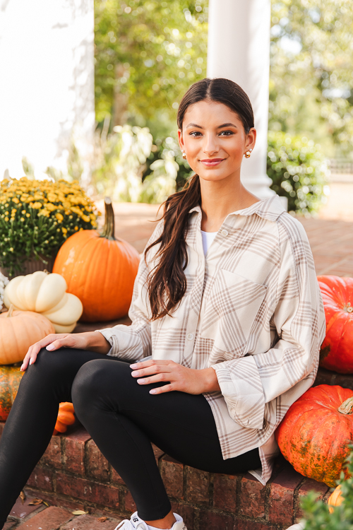 Checkered Flannel, Taupe