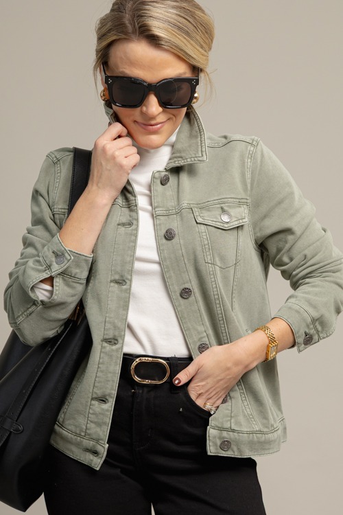Soft Stretch Denim Jacket, Olive - 1013-32.jpg