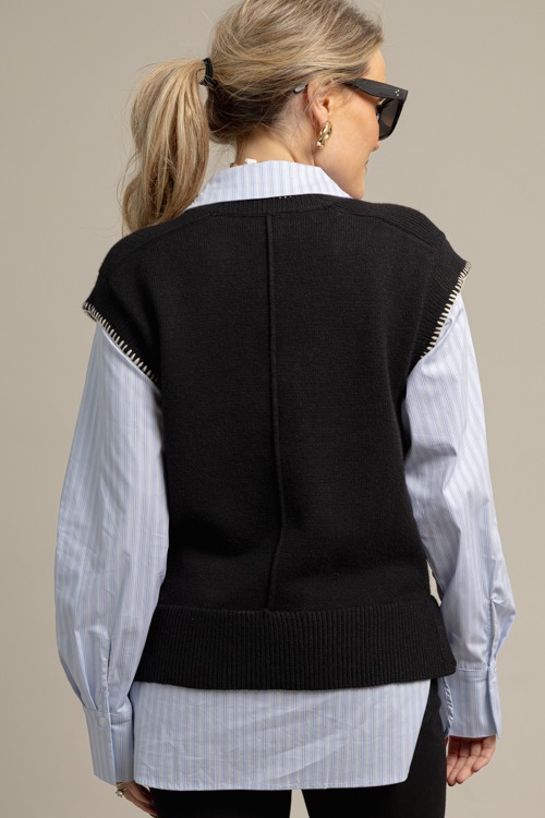 Layered Sweater Vest Top, Black - 1013-4.jpg