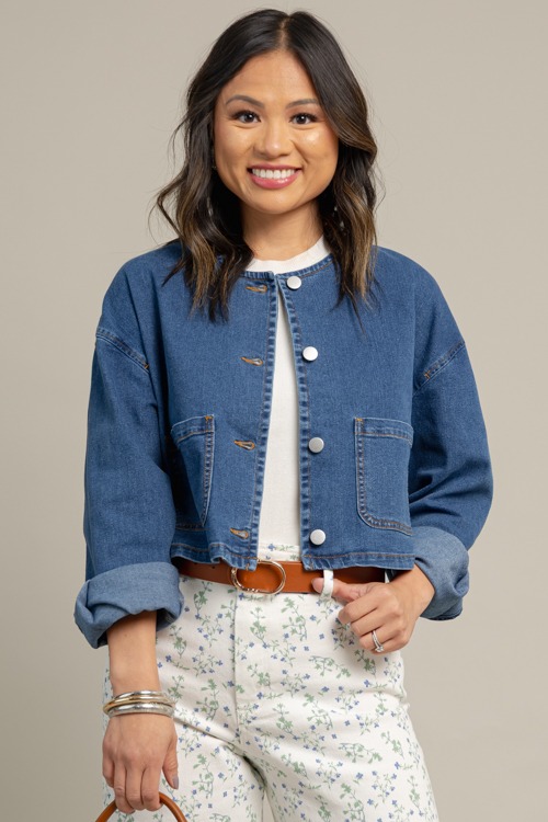 Denim Patch Pocket Jacket