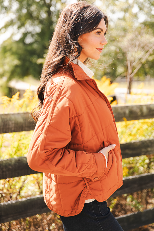 Caramel Quilted Jacket