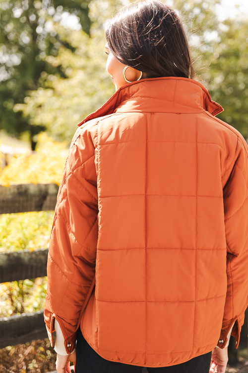 Caramel Quilted Jacket