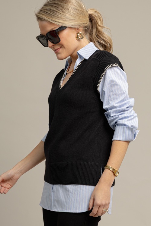 Layered Sweater Vest Top, Black - 1013-6.jpg