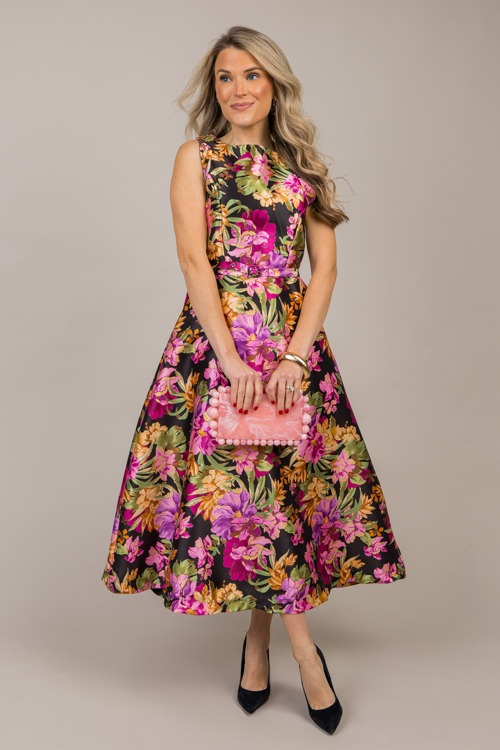 Boat Neck Floral Belted Midi - 1014-100.jpg