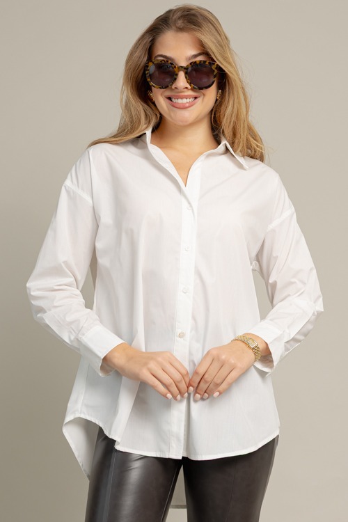 Oversized Tunic Shirt, White - 1014-219.jpg