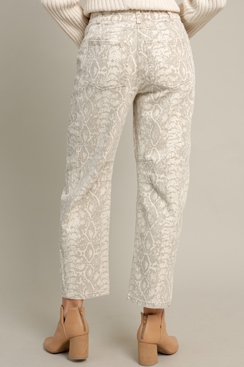 Snake Barrel Jeans, Beige - 1014-251.jpg