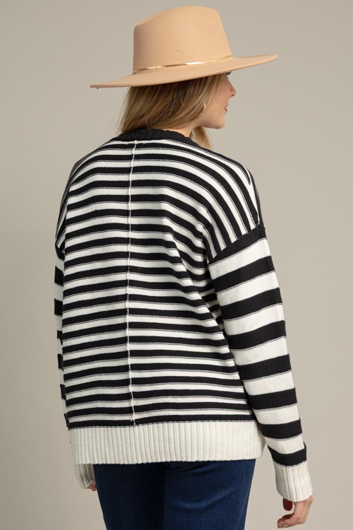 Stripe Center Seam Sweater, Black - 1014-261.jpg