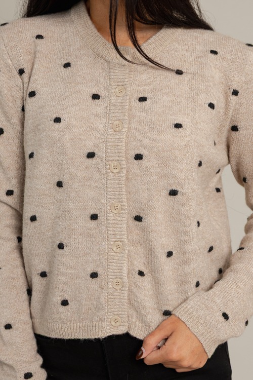Polka Dot Button Cardi, Mushroom - 1014-269H.jpg