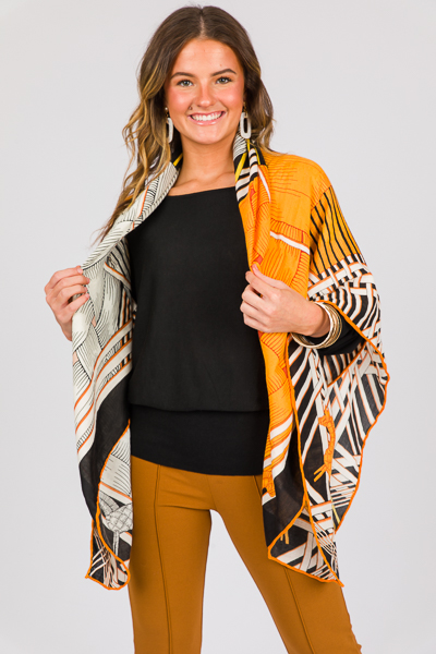 Cashmere Blend Printed Scarf