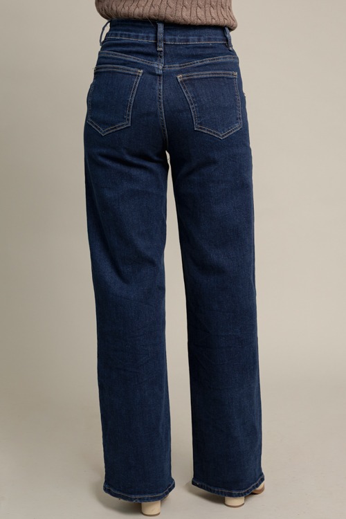 Button Detail Jeans, Blue - 1015-10.jpg
