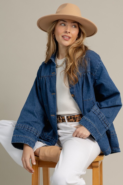 Denim Oversized Pleat Jacket, D - 1015-12h.jpg