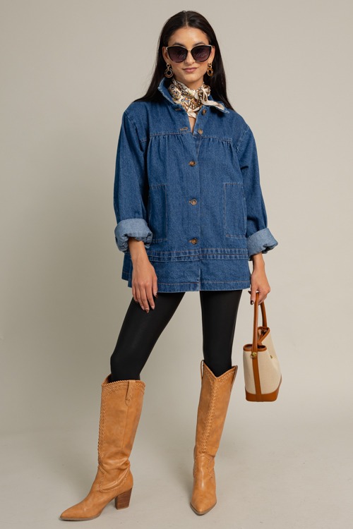 Denim Oversized Pleat Jacket, D - 1015-13.jpg