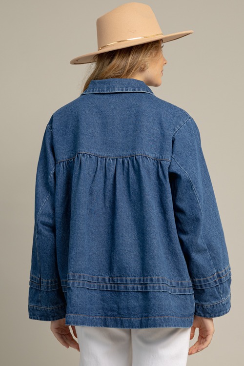 Denim Oversized Pleat Jacket, D - 1015-19.jpg
