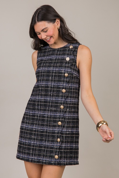 Tweed Scallop Button Dress, Bla - 1015-27.jpg