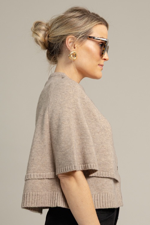 Button Up Cape Sweater, Taupe - 1015-42.jpg