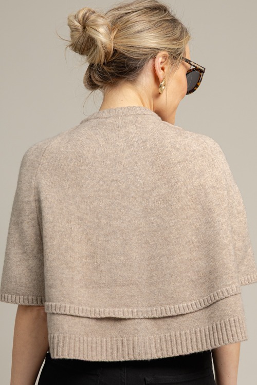 Button Up Cape Sweater, Taupe - 1015-43.jpg