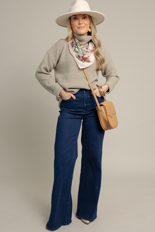 Cory Cowl Sweater, Sage
