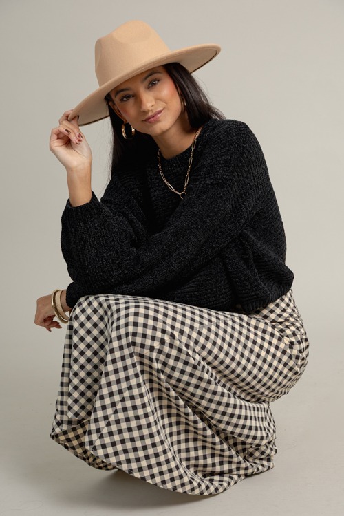 Boxy Chenille Sweater, Black - 1016-103h.jpg