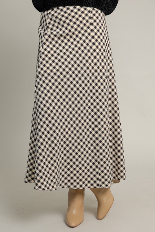 Classic Gingham Maxi Skirt, Black - 1016-106.jpg