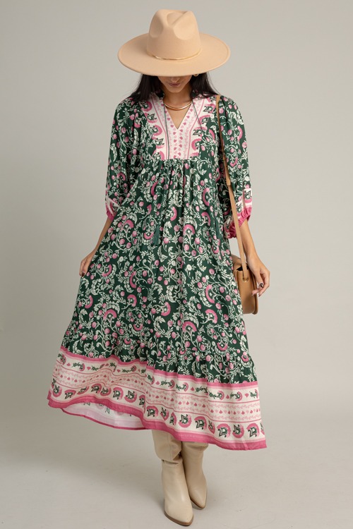 Free Flow Floral Midi, Green Mix - 1016-111.jpg