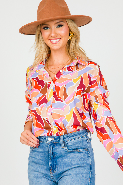 Nanea Print Button Down