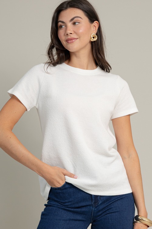 Cloud Knit Tee, Off White
