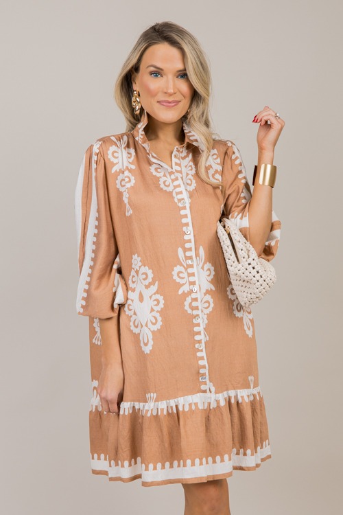 Giselle Printed Dress, Mocha - 1016-20.jpg