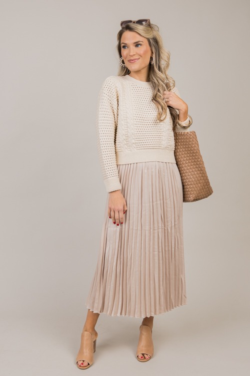 Pleated Maxi Sweater Set, Champ - 1016-27.jpg