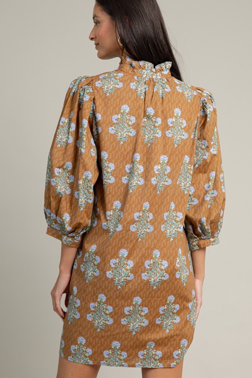 Vida Blooms Dress, Camel - 1016-88.jpg