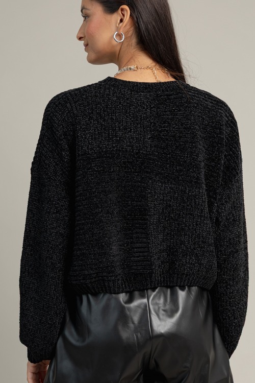 Boxy Chenille Sweater, Black - 1016-96.jpg
