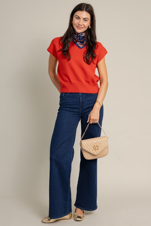 Horsebit Chain Scarf, Navy - 1017-142.jpg