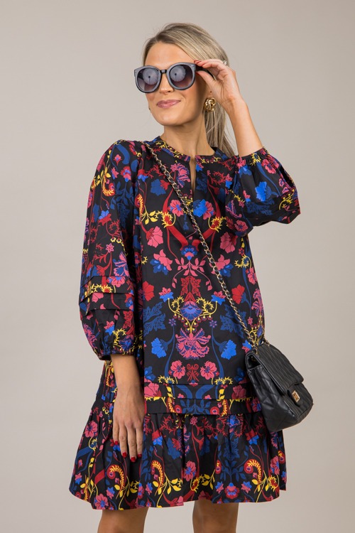 Palmero Midnight Floral Dress