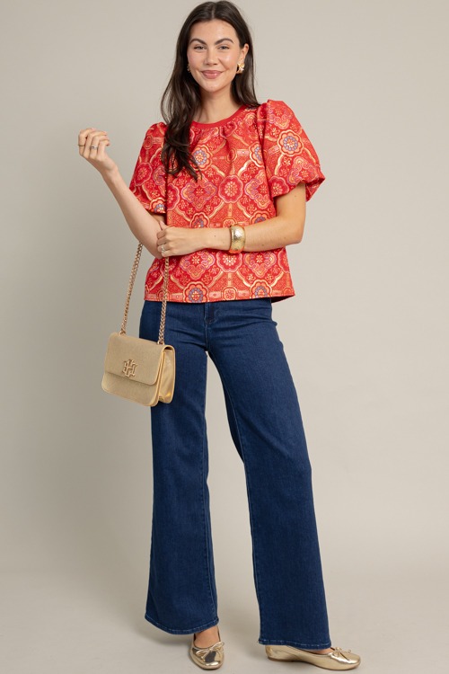 Medallion Jacquard Top, Red - 1017-9.jpg