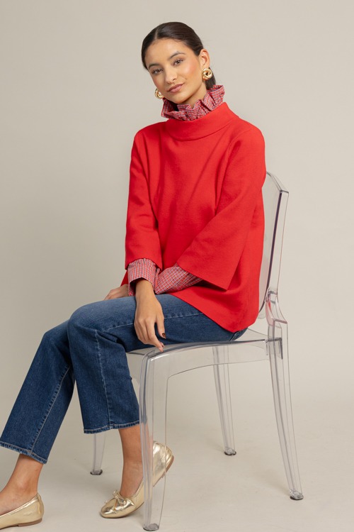 Audrey Sweater, Red