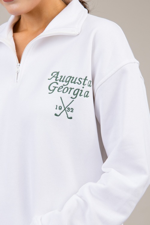 Augusta Zip Sweatshirt, White - 1018-73h.jpg