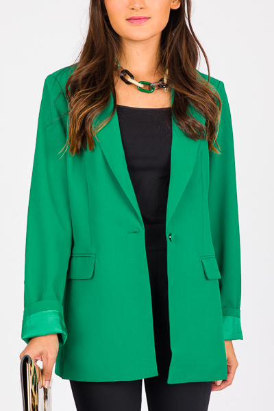 Kelly green blazer womens hotsell