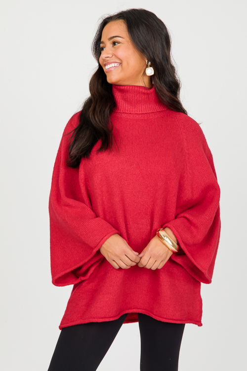 Isabelle Sweater, Tomato Red