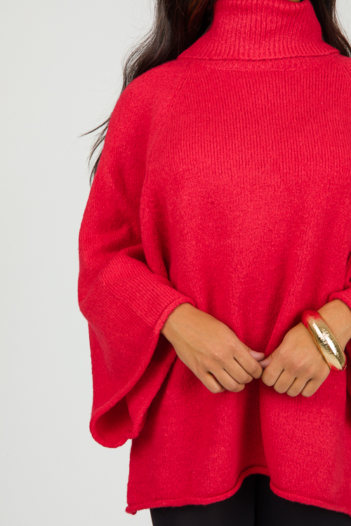 Isabelle Sweater, Tomato Red
