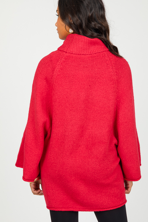 Isabelle Sweater, Tomato Red