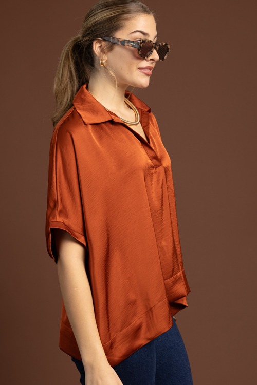 Raleigh Satin Blouse, Rust - 1020-109.jpg