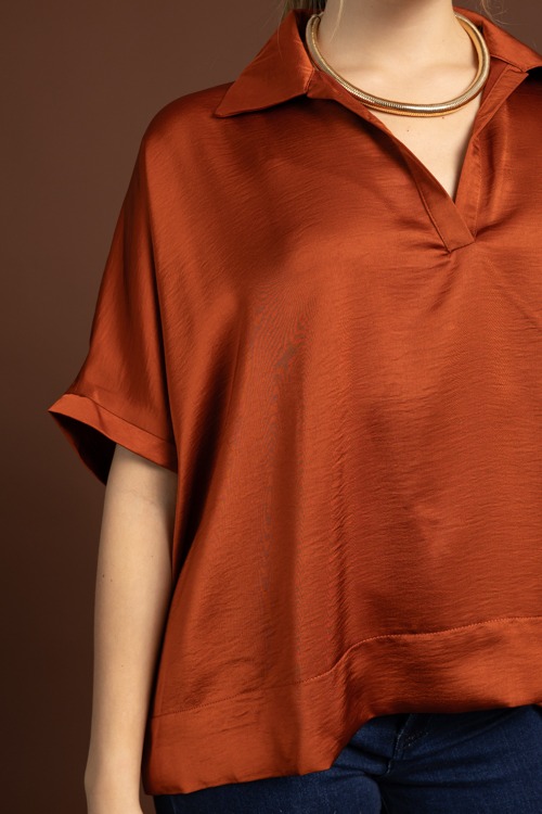 Raleigh Satin Blouse, Rust - 1020-111.jpg