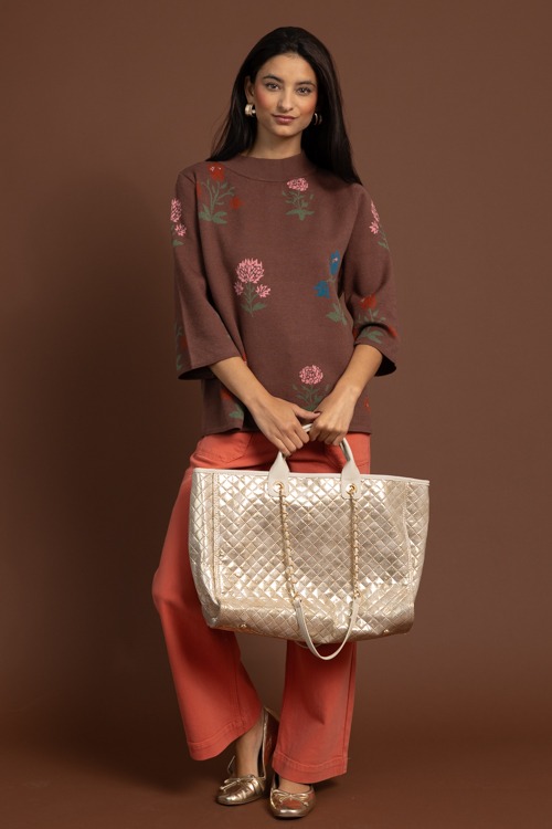 Chic Floral Sweater, Brown - 1020-124.jpg
