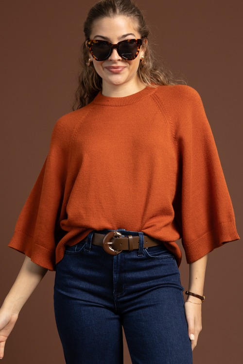Lena Solid Sweater, Rust - 1020-130.jpg