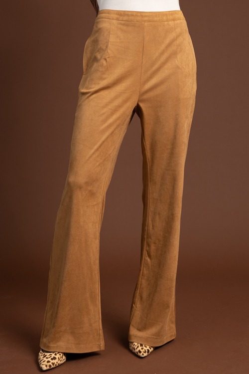 Suede Side Pocket Pants, Camel - 1020-132h.jpg